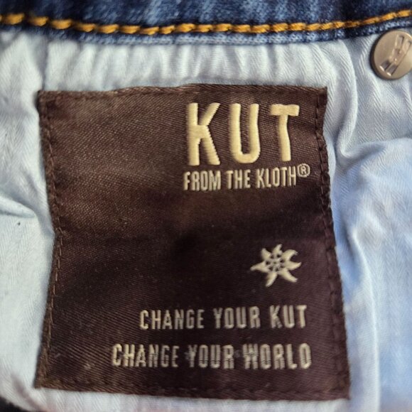 Kut From The Kloth  Lightly Distressed Medium Wash Jeans Size 6 - Picture 12 of 13